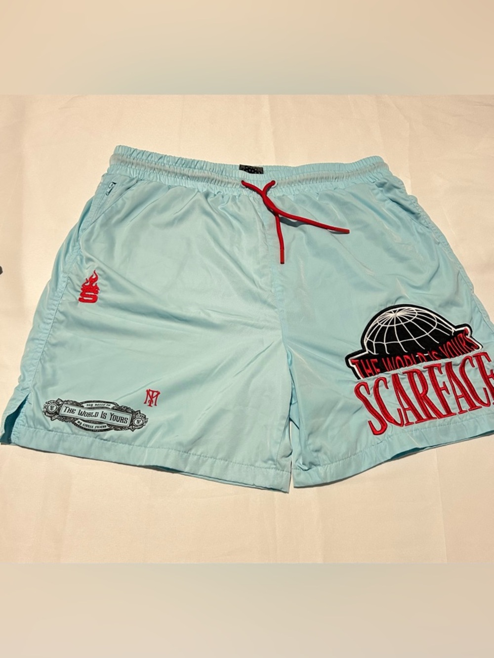 Scarface x Shoe Palace Power Hybrid Shorts Blue L